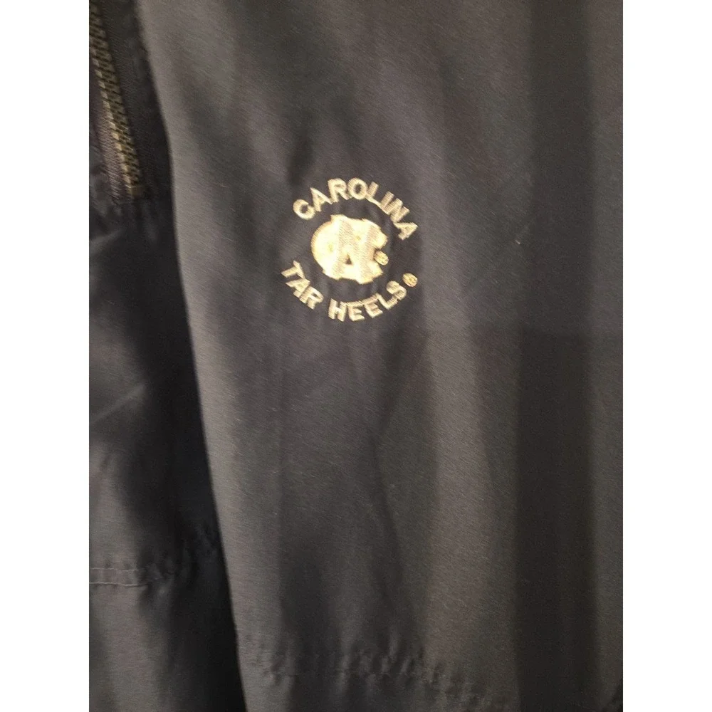 Fan One Apparel Jacket Mens XL 1/4 Zip Pullover Wind Shirt Jacket Navy Tar Heels